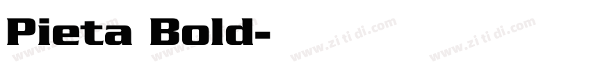 Pieta Bold字体转换